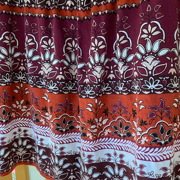 Ann Taylor Loft Linen Blend Batik Floral Print Mini Skirt.SZ M - Picture 9 of 10